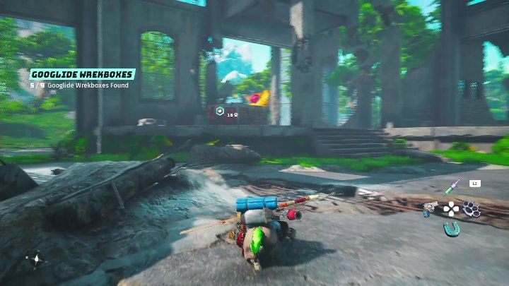 Location: In a dilapidated building, in Brickbrack 3G - Biomutant: Googlide Wreckboxes - walkthrough - Exploration - Biomutant Guide