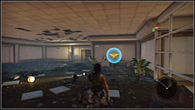 Return to the lower floor either by using the stairs again or by jumping down - Act 1 - Chapter 1 - Ascension City Downtown I - Act 1 - Chapter 1 - Bionic Commando - Game Guide and Walkthrough