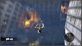 You'll encounter a small group of enemy soldiers in front of the building - Act 1 - Chapter 1 - Ascension City Downtown IV - Act 1 - Chapter 1 - Bionic Commando - Game Guide and Walkthrough