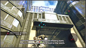 You may now begin fighting the Biomechs - Act 1 - Chapter 2 - Ascension City Downtown V - Act 1 - Chapter 2 - Bionic Commando - Game Guide and Walkthrough