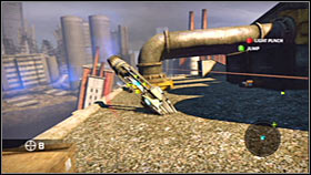 I would recommend that you test your new toy as soon as possible, especially since new enemy snipers have appeared in the area - Act 1 - Chapter 2 - Trent Industrial District I - Act 1 - Chapter 2 - Bionic Commando - Game Guide and Walkthrough