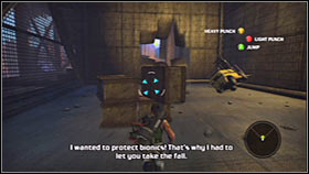 Make sure to use your bionic arm to attach yourself to metal bars along the way - Act 1 - Chapter 2 - Trent Industrial District II - Act 1 - Chapter 2 - Bionic Commando - Game Guide and Walkthrough