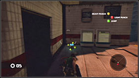 Your current objective is to reach a partially destroyed building and this can be done using a nearby pillar - Act 1 - Chapter 2 - Trent Industrial District III - Act 1 - Chapter 2 - Bionic Commando - Game Guide and Walkthrough