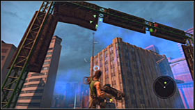 Attach yourself to the metal structure - Act 1 - Chapter 2 - Trent Industrial District III - Act 1 - Chapter 2 - Bionic Commando - Game Guide and Walkthrough