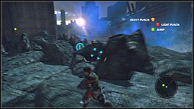 Proceed towards the designated building and you'll be rewarded with a much longer and a more interesting cut-scene - Act 1 - Chapter 2 - Trent Industrial District IV - Act 1 - Chapter 2 - Bionic Commando - Game Guide and Walkthrough