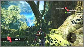 If you look closely you should notice that the second bonus item is floating in the air - Act 2 - Chapter 1 - Ascension City Park I - Act 2 - Chapter 1 - Bionic Commando - Game Guide and Walkthrough