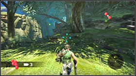 You'll get to a new large area with a small island in the center - Act 2 - Chapter 1 - Ascension City Park I - Act 2 - Chapter 1 - Bionic Commando - Game Guide and Walkthrough