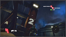 You shouldn't have any major problems reaching the top of the bridge as long as you're careful enough - Act 2 - Chapter 3 - Port Anderson III - Act 2 - Chapter 3 - Bionic Commando - Game Guide and Walkthrough