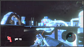 You should be able to find a new pod in the area, however it contains a machine gun, so I would recommend ignoring it if you're carrying a grenade launcher or a rocket launcher - Act 2 - Chapter 3 - Port Anderson III - Act 2 - Chapter 3 - Bionic Commando - Game Guide and Walkthrough