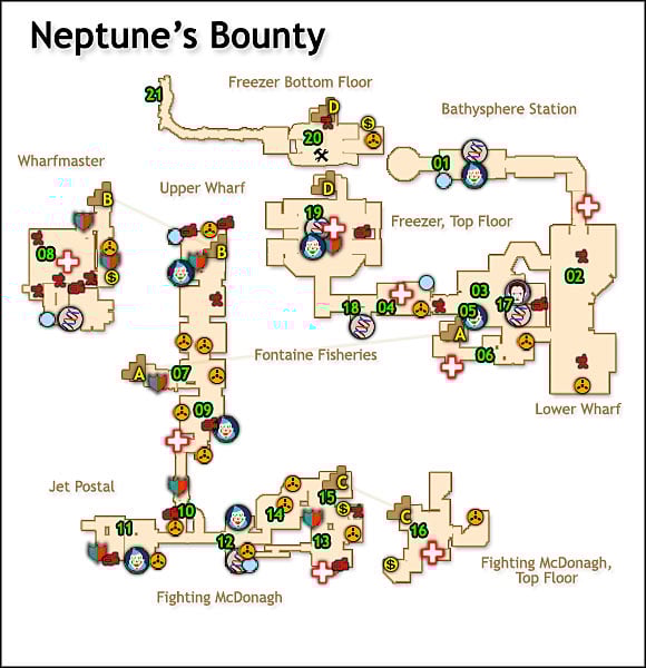 LEVEL INFORMATION - Neptunes bounty (1) | Bioshock Walkthrough - Walkthrough - Bioshock Game Guide