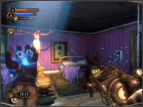 09 - At the end of the stairs leading up, you will come across come trap spears - BioShock 2: Siren Alley (2) - walkthrough - Walkthrough - Bioshock 2 Game Guide & Walkthrough