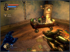 13 - Take the [Vending Expert] Tonic, hanging from the string - BioShock 2: Siren Alley (2) - walkthrough - Walkthrough - Bioshock 2 Game Guide & Walkthrough