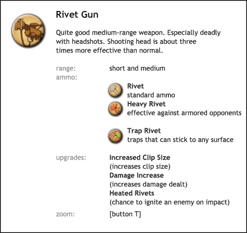 NOTICE: The Rivet Gun works best if you accurately aim [T key] before firing into an enemys head - BioShock 2: Adonis Luxury Resort - walkthrough - Walkthrough - Bioshock 2 Game Guide & Walkthrough