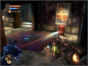 13 - As youll be going up, one of the round cabins will start falling down on you, fortunately slow enough for you to dodge it without any major problems - just strafe in either direction - BioShock 2: Ryan Amusements - walkthrough - Walkthrough - Bioshock 2 Game Guide & Walkthrough