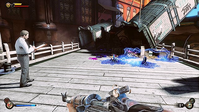 Reach the opposite end of the tunnel - Find Elizabeth | Chapter 13 - Finkton Docks - Chapter 13 - Finkton Docks - BioShock Infinite Guide