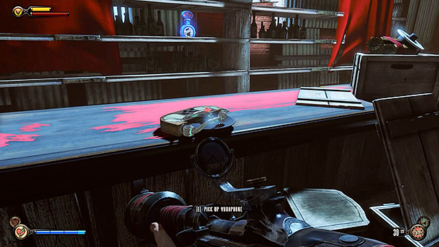 Go inside the Graveyard Shift Bar - Return to the gunsmiths workshop part 5 | Chapter 23 - Bull Yard - Chapter 23 - Bull Yard - BioShock Infinite Guide