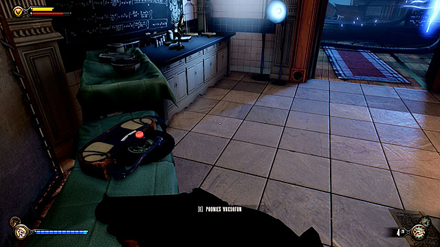 Once youve fully explored the first floor return to the ground floor and enter a kitchen located to the right of the machine - Find the three tears | Chapter 31 - Memorial Gardens - Chapter 31 - Memorial Gardens - BioShock Infinite Guide