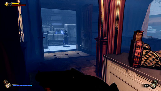There is a locked store to the right of Lutece laboratory and the lock on the door requires 3 lockpicks - Find the next tear | Chapter 31 - Memorial Gardens - Chapter 31 - Memorial Gardens - BioShock Infinite Guide
