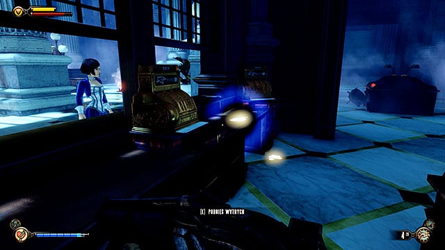 The area located to the right contains not only more money, but also a lockpick found on a desk - Find the next tear | Chapter 31 - Memorial Gardens - Chapter 31 - Memorial Gardens - BioShock Infinite Guide