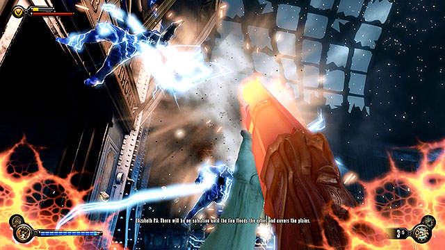 A new Boy of Silence will suddenly appear behind you after you open the gate on the ground floor (ready for a heart attack - Rescue Elizabeth | Chapter 34 - Wardens Office - Chapter 34 - Wardens Office - BioShock Infinite Guide