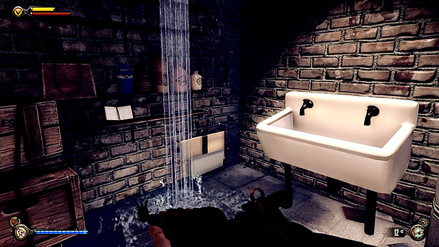 Once youve entered the store go to a dark cellar and find the Vox cipher - Side mission: Find the Vox code | Chapter 31 - Memorial Gardens - Chapter 31 - Memorial Gardens - BioShock Infinite Guide