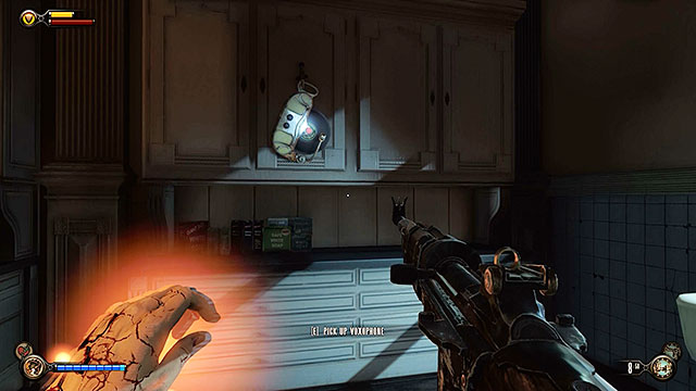 Soldiers Field - inside the kitchen of the Fellow Traveller bar - Chapter 8 | Voxophones in BioShock Infinite - Voxophones - BioShock Infinite Guide