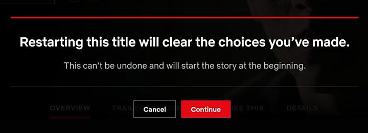 You can restart Bandersnatch at any time - Black Mirror Bandersnatch Endings Guide