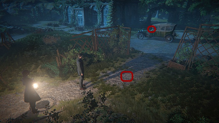 Return to the castle and examine the vehicle found parked before the estate - Reach the abandoned village | Chapter 4 | Walkthrough - Chapter 4 - Black Mirror Guide