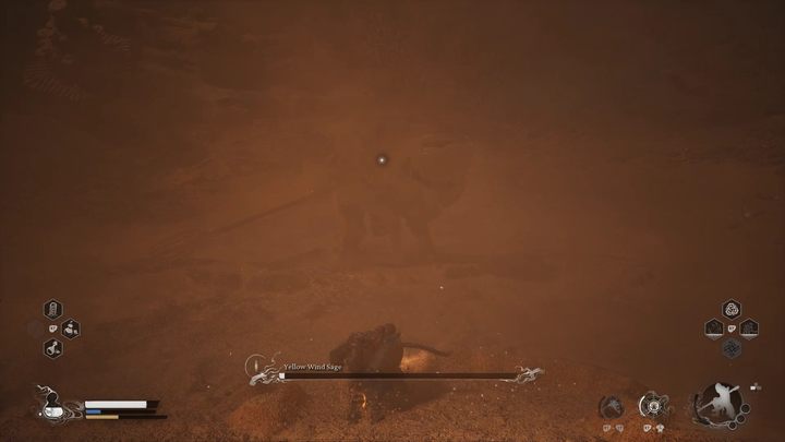 In the third phase of the fight, tornadoes will appear in the arena and lift you into the air if you get hit by them - Black Myth Wukong: How to defeat the Yellow Wind Sage boss? - Chapter 2 - Black Myth Wukong Guide