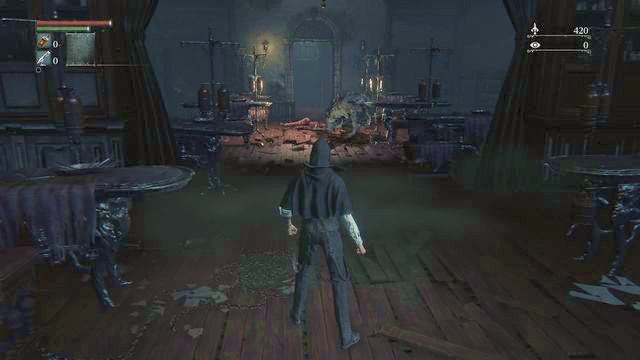 The first enemy will kill you pretty fast. - Iosefkas Clinic | Walkthrough - Walkthrough - Bloodborne Game Guide & Walkthrough