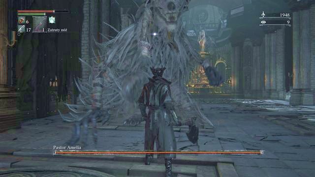 If you will be too close to the enemy you are in danger of a huge amount of fast attacks. - Vicar Amelia | Boss Fights - Boss Fights - Bloodborne Game Guide & Walkthrough