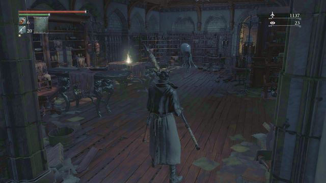 Look around the place where youve started the game - to the right from the window entrance. - Iosefkas Clinic - after defeating Vicar Amelia | Walkthrough - Walkthrough - Bloodborne Game Guide & Walkthrough