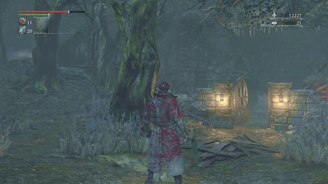You can reach the same village by turning left earlier before the tombstone - Forbidden Woods | Walkthrough - Walkthrough - Bloodborne Game Guide & Walkthrough