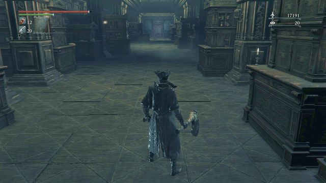 The door at the end of the corridor lead to another location. - Lecture Building | Walkthrough - Walkthrough - Bloodborne Game Guide & Walkthrough
