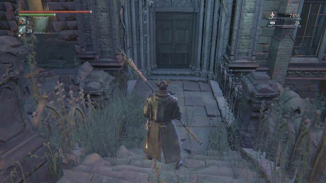 You will unlock the door from the other side. - Yahargul, Unseen Village | Walkthrough - Walkthrough - Bloodborne Game Guide & Walkthrough