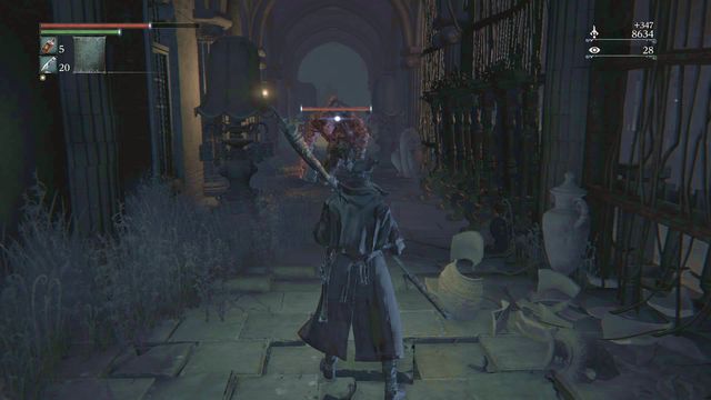 Inside you will be attacked by two enemies. - Yahargul, Unseen Village | Walkthrough - Walkthrough - Bloodborne Game Guide & Walkthrough