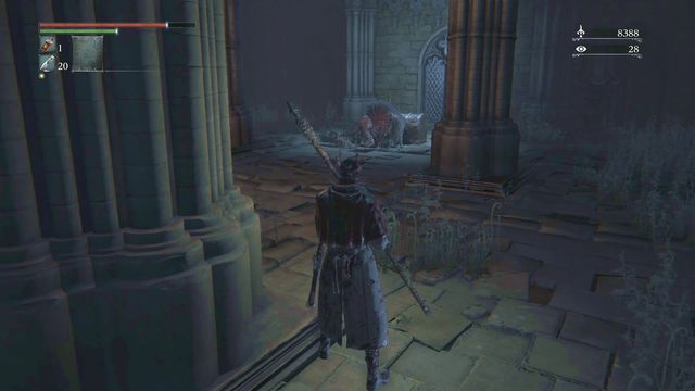 Go down through the only available road and you will reach the room shown on the screen - Yahargul, Unseen Village | Walkthrough - Walkthrough - Bloodborne Game Guide & Walkthrough