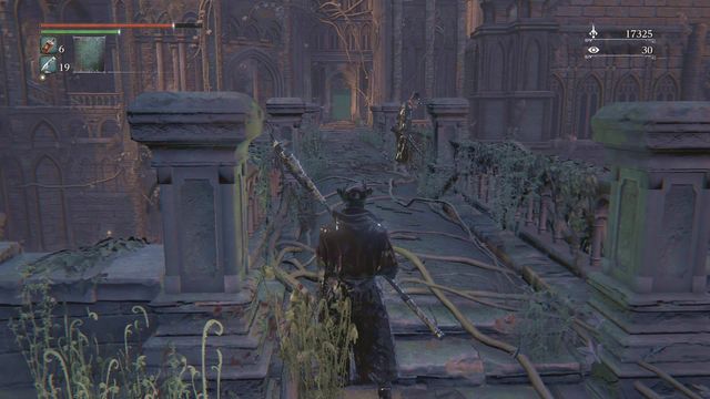 Walk to the other side of the bridge. - Yahargul, Unseen Village - Yahargul Chapel | Walkthrough - Walkthrough - Bloodborne Game Guide & Walkthrough
