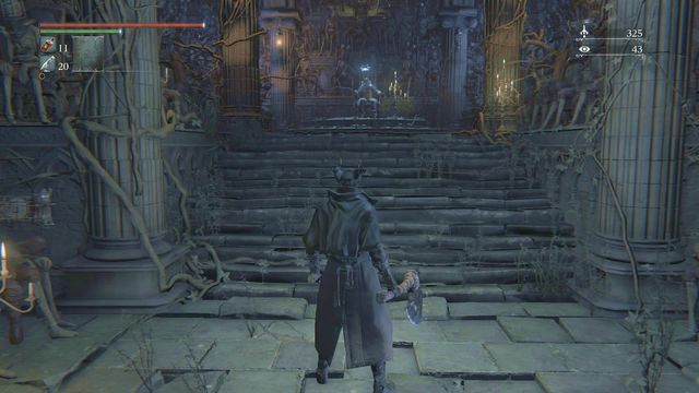 Touching the mummy transports you to a new location. - Yahargul, Unseen Village - Yahargul Chapel | Walkthrough - Walkthrough - Bloodborne Game Guide & Walkthrough