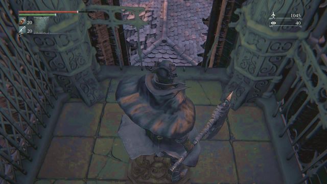 Jump off half the road. - Yahargul, Unseen Village - Yahargul Chapel | Walkthrough - Walkthrough - Bloodborne Game Guide & Walkthrough