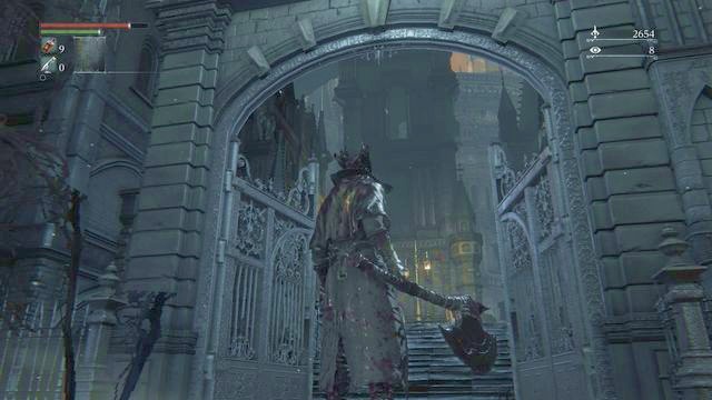 In front of the gate to Cathedral ward, turn left to find the brooch - Young Yharnam girl (Violas Daughter) | Side quests - Side quests - Bloodborne Game Guide & Walkthrough