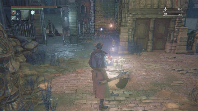 After you return here, you find Gilbert turned into a beast. - Gilbert | Side quests - Side quests - Bloodborne Game Guide & Walkthrough