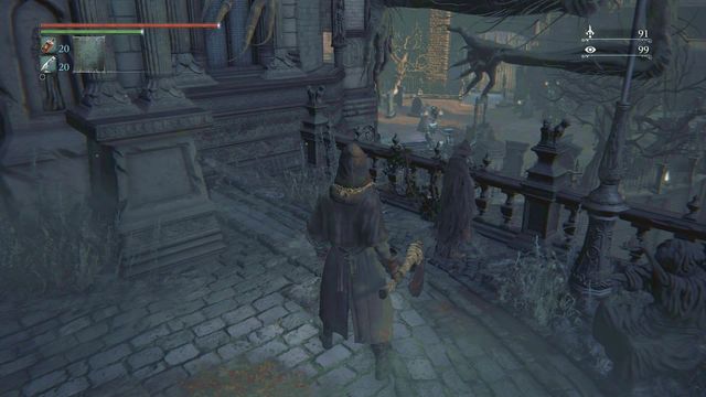 You find Eileen right after you leave Odeon Chapel. - Eileen | Side quests - Side quests - Bloodborne Game Guide & Walkthrough