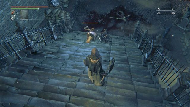 Help Eileen during the fight in Oedon Tomb. - Eileen | Side quests - Side quests - Bloodborne Game Guide & Walkthrough
