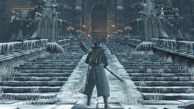 Entrance to the castle. - How to get to the Forsaken Castle Cainhurst in Bloodborne? | FAQ - FAQ - Bloodborne Game Guide & Walkthrough