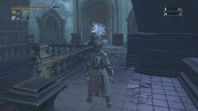 Only two enemies stand on the way to the elevator. - Upper Cathedral Ward | Walkthrough - Walkthrough - Bloodborne Game Guide & Walkthrough