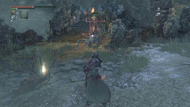 Enemies, if they are under frenzy influence, are receiving damage as well, until they die. - Nightmare of Mensis | Walkthrough - Walkthrough - Bloodborne Game Guide & Walkthrough