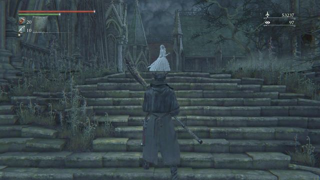 Behind the phantom you will find elevator and a chest, road to the right leads to another elevator, this time to the boss. - Nightmare of Mensis | Walkthrough - Walkthrough - Bloodborne Game Guide & Walkthrough