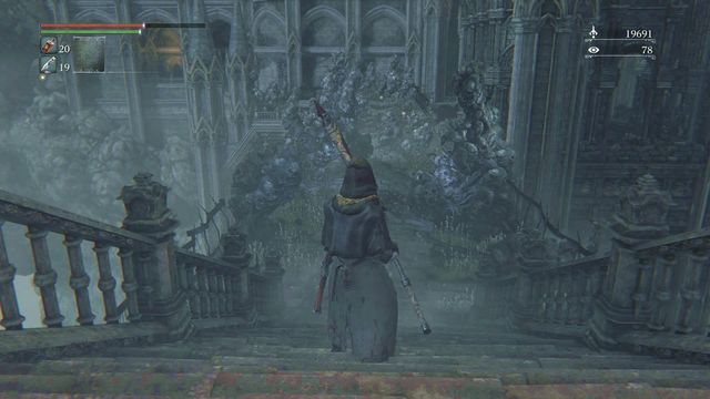 Youre safe on the bridge, collect many items. - Nightmare of Mensis | Walkthrough - Walkthrough - Bloodborne Game Guide & Walkthrough