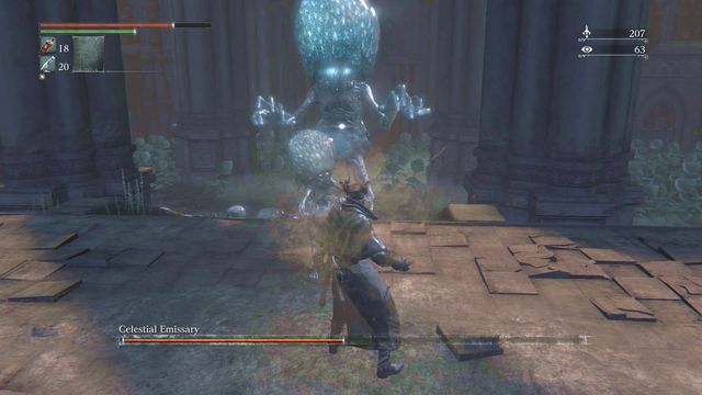 After growing, boss gains some new attacks. - Celestial Emissary | Boss Fights - Boss Fights - Bloodborne Game Guide & Walkthrough